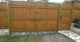 Купить распашные ворота деревянные Дюртюли, цена от 2729 руб.
